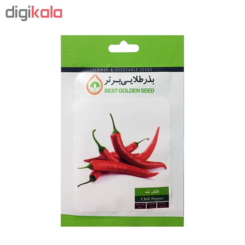 بذر فلفل قلمی تند بذر طلایی برتر کد BZT-61 — تصویر ۲