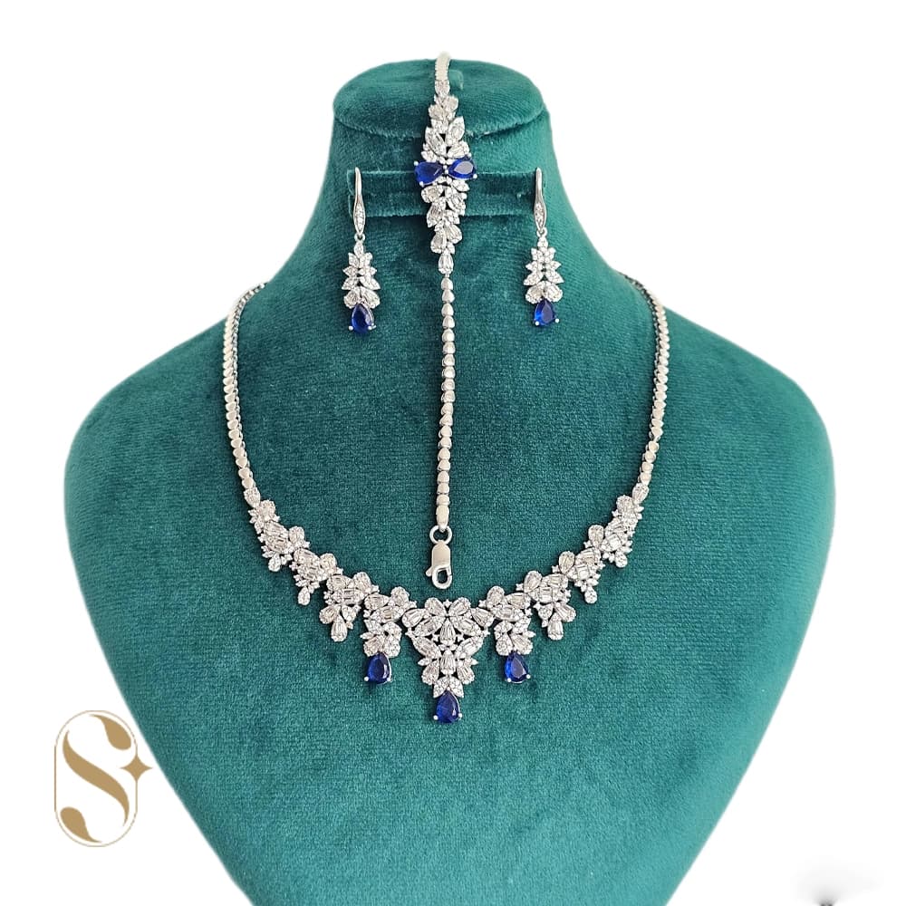 سرویس نقره زنانه مدل جواهری کد SilverSet-S617
