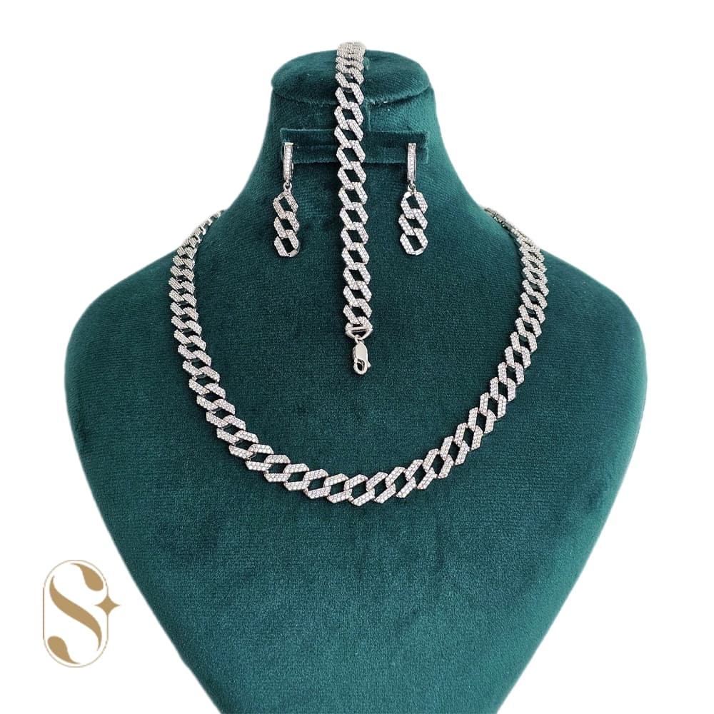 سرویس نقره زنانه مدل کارتیه جواهری کد SilverSet-S627
