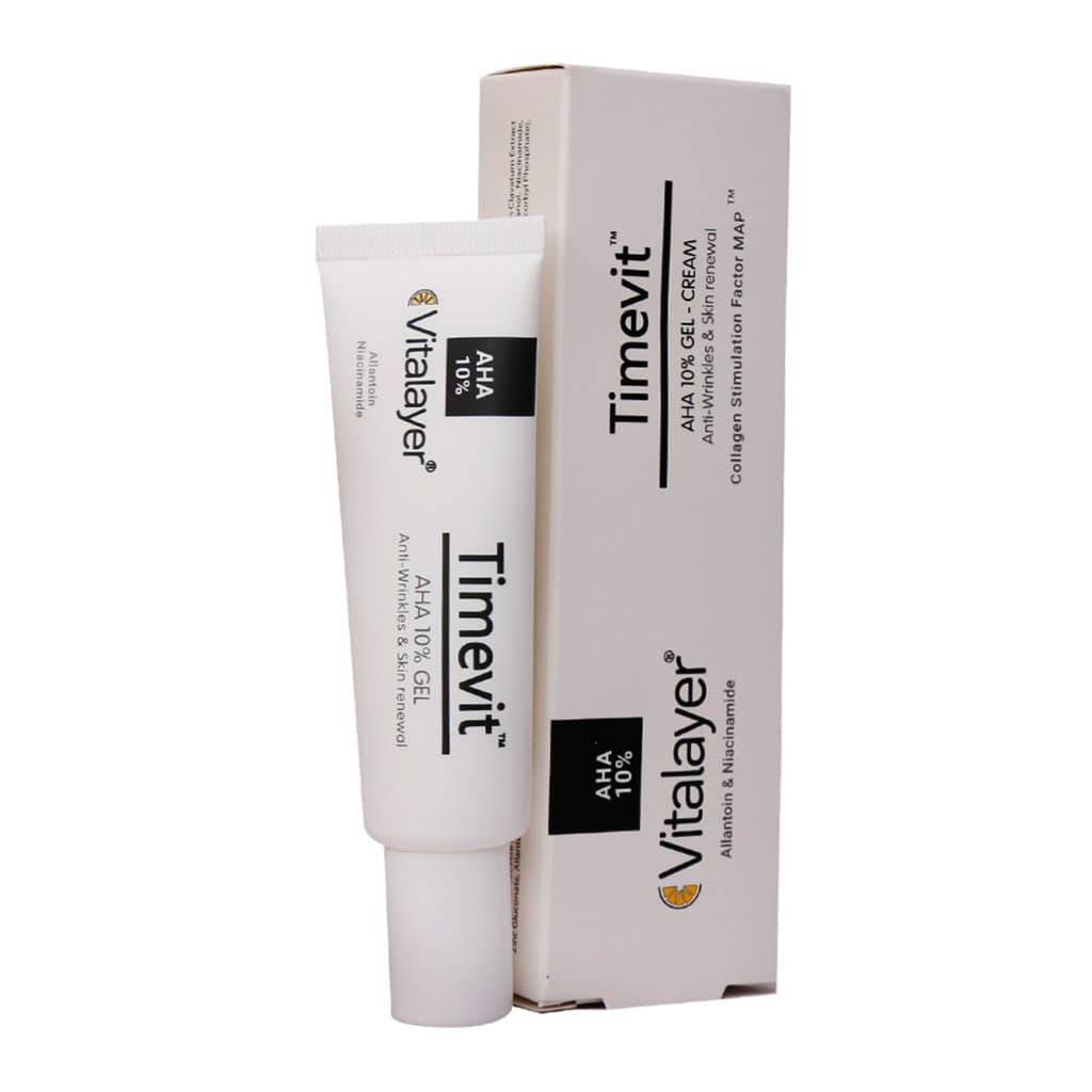 کرم ژل لایه بردار AHA 10% تایم ویت 30 میلی لیتر ویتالیر Vitalayer — تصویر ۲