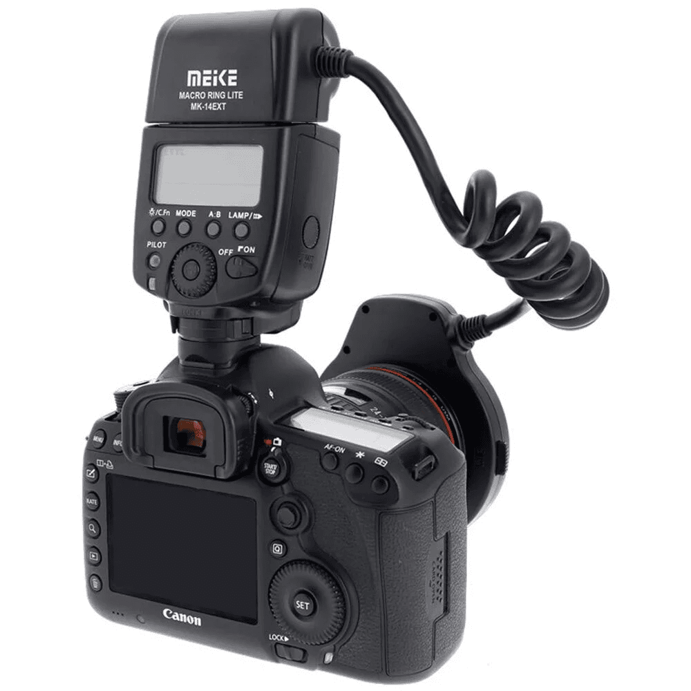 رینگ فلاش میک Meike MK-14EXT TTL Macro Ring Flash for Canon — تصویر ۲