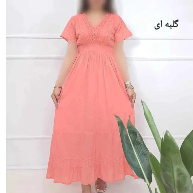 پیراهن ساحلی آستین کوتاه سلین/کدمحصول2886