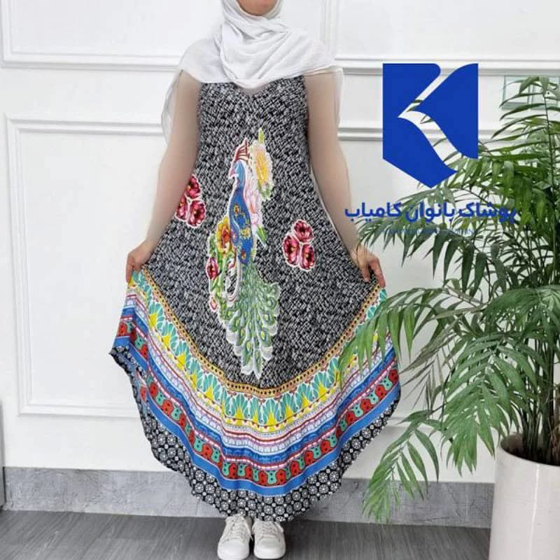 سارافن ساحلی نخی رخ وارداتی هندی/کد2885 — تصویر ۳