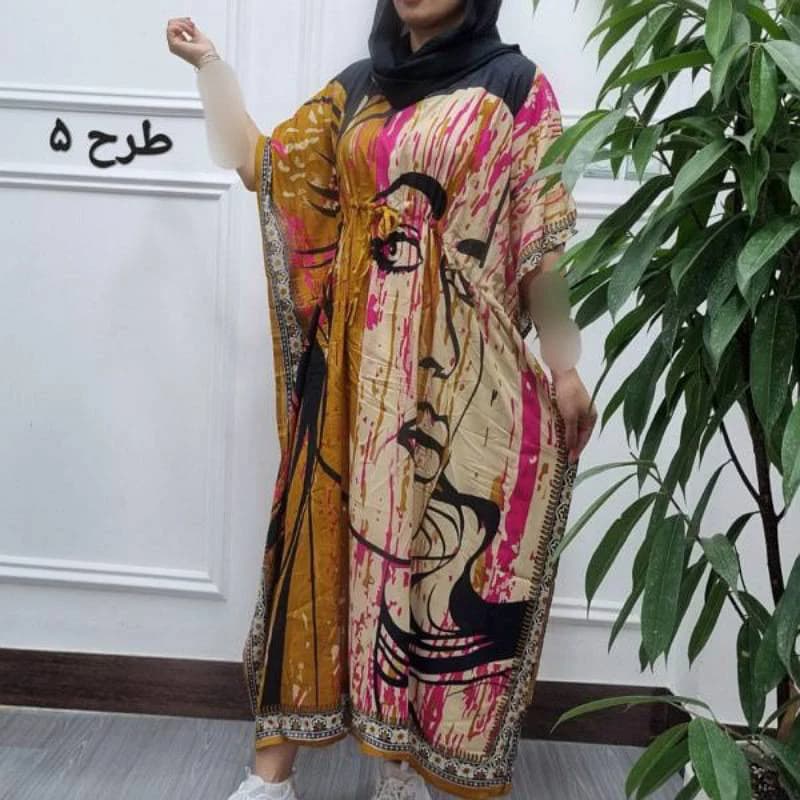 استایل راحت وآزادباپانچ ساحلی وارداتی هندی اصلی(طرح رخ)/کد2882 — تصویر ۵