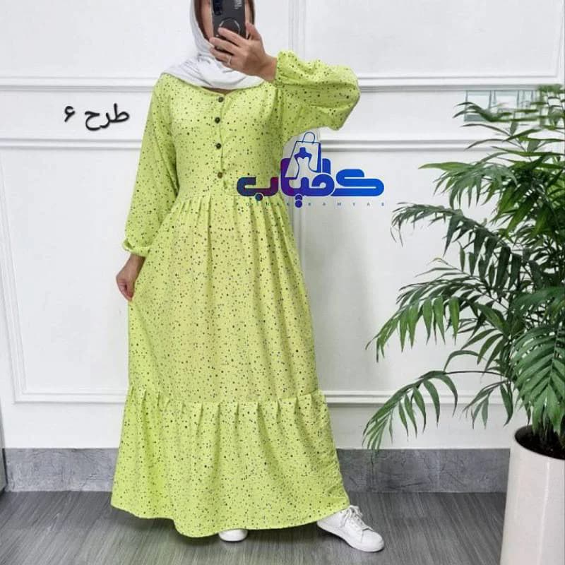 پیراهن ساحلی پفکی شیردهی وارداتی/کد2880 — تصویر ۳