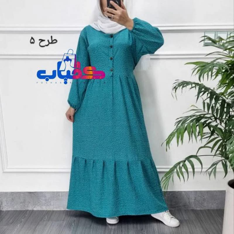 پیراهن ساحلی پفکی شیردهی وارداتی/کد2880 — تصویر ۲