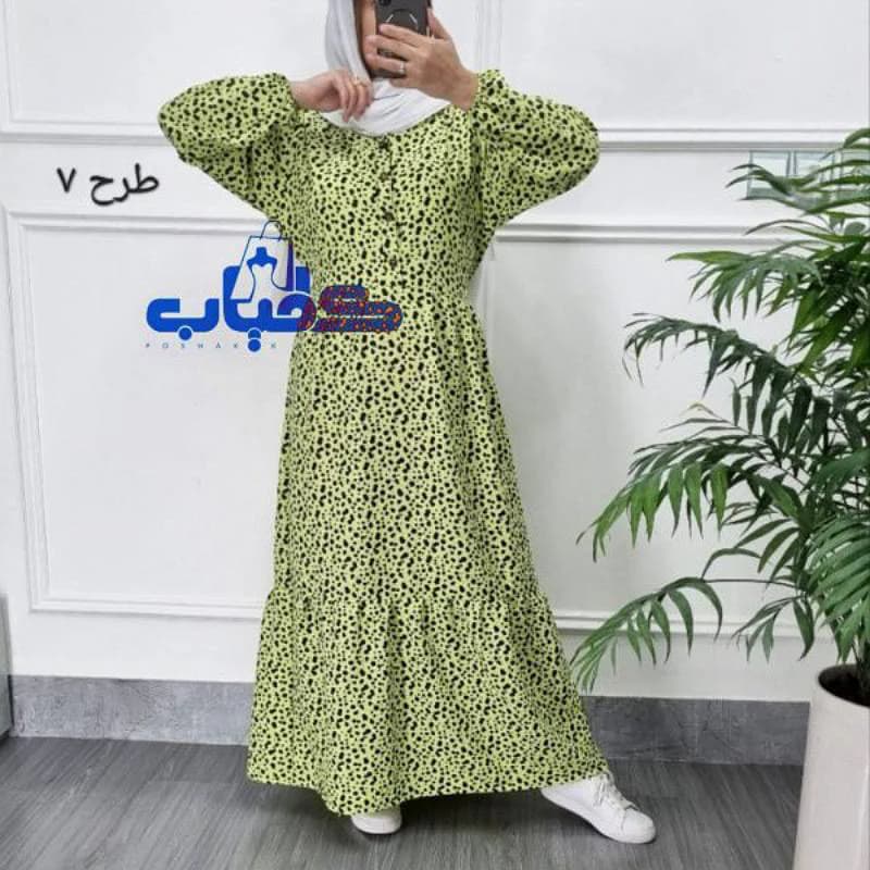 پیراهن ساحلی پفکی شیردهی وارداتی/کد2880 — تصویر ۴
