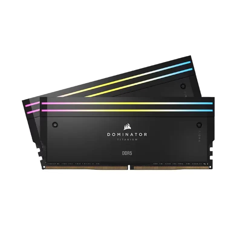 رم دسکتاپ DDR5 دو کاناله 6000 مگاهرتز CL30 کورسیر مدل DOMINATOR TITANIUM ظرفیت 64 گیگابایت