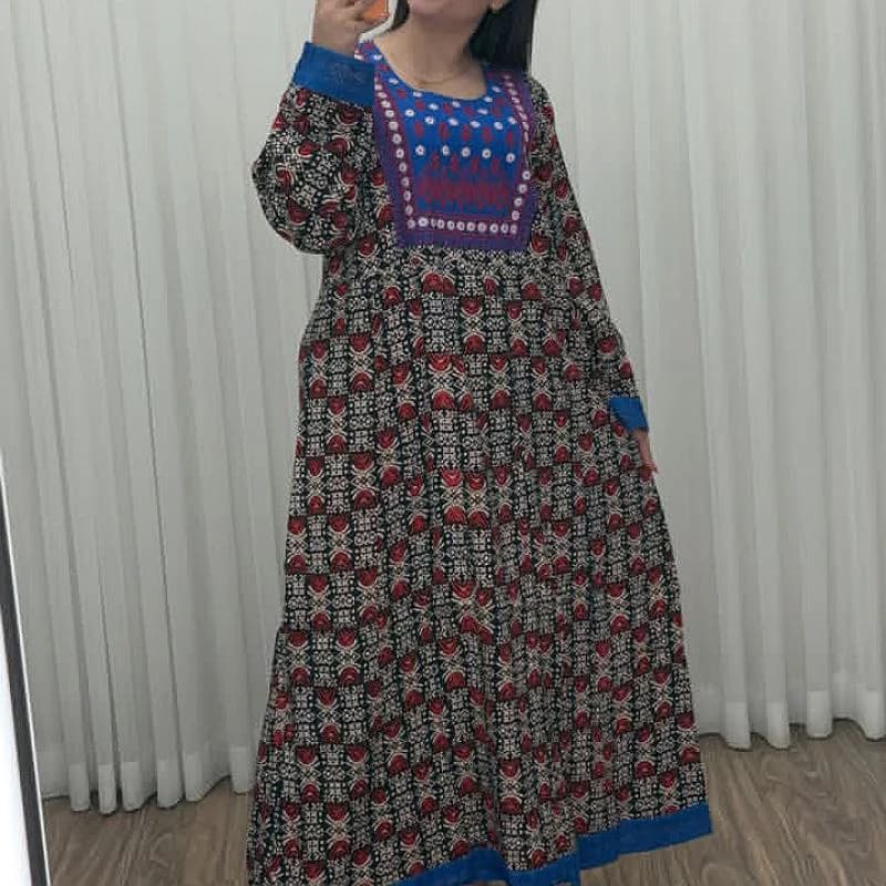 پیراهن ساحلی اورجینال گلدوزی وارداتی اصلی-هندی/کد2843 — تصویر ۳