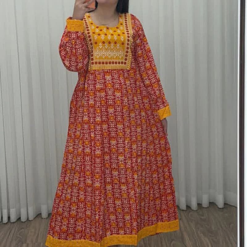 پیراهن ساحلی اورجینال گلدوزی وارداتی اصلی-هندی/کد2843 — تصویر ۴
