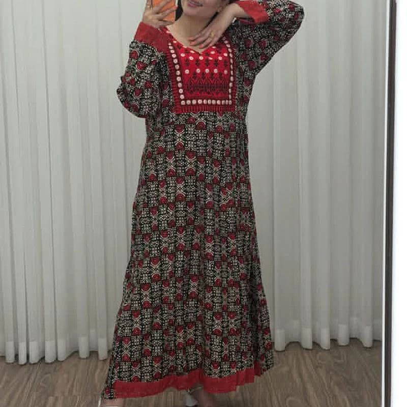 پیراهن ساحلی اورجینال گلدوزی وارداتی اصلی-هندی/کد2843 — تصویر ۲