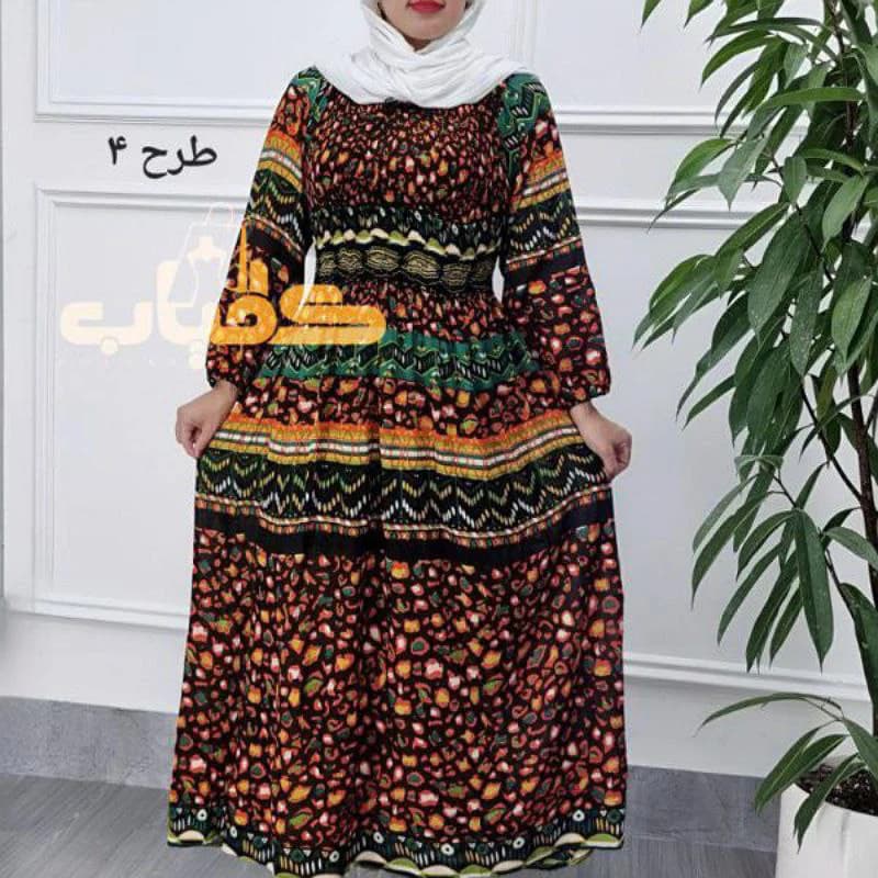 پیراهن ساحلی کریشه ابرنگی وارداتی هندی/کد2844 — تصویر ۴