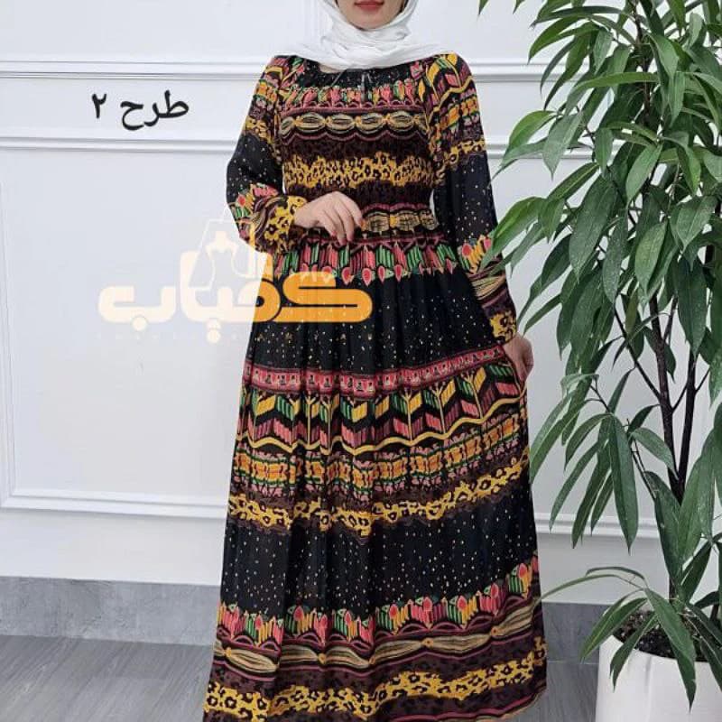 پیراهن ساحلی کریشه ابرنگی وارداتی هندی/کد2844