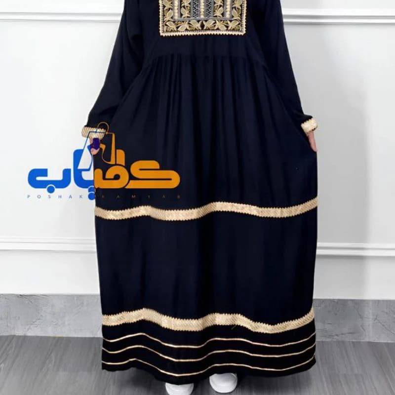 استایل لاکچری باپیراهن ساحلی کورتای گلدوزی-هندی/کد2845 (تعدادمحدود) — تصویر ۲