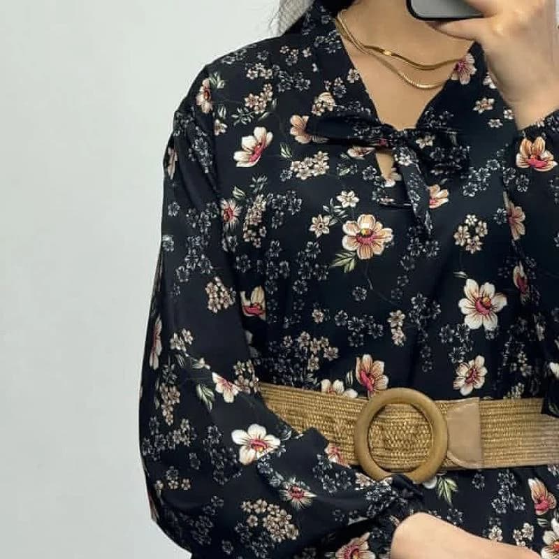 استایل شیک ومزونی باپیراهن ساحلی بوگاتی طرح کلوووش/کد2840 — تصویر ۳