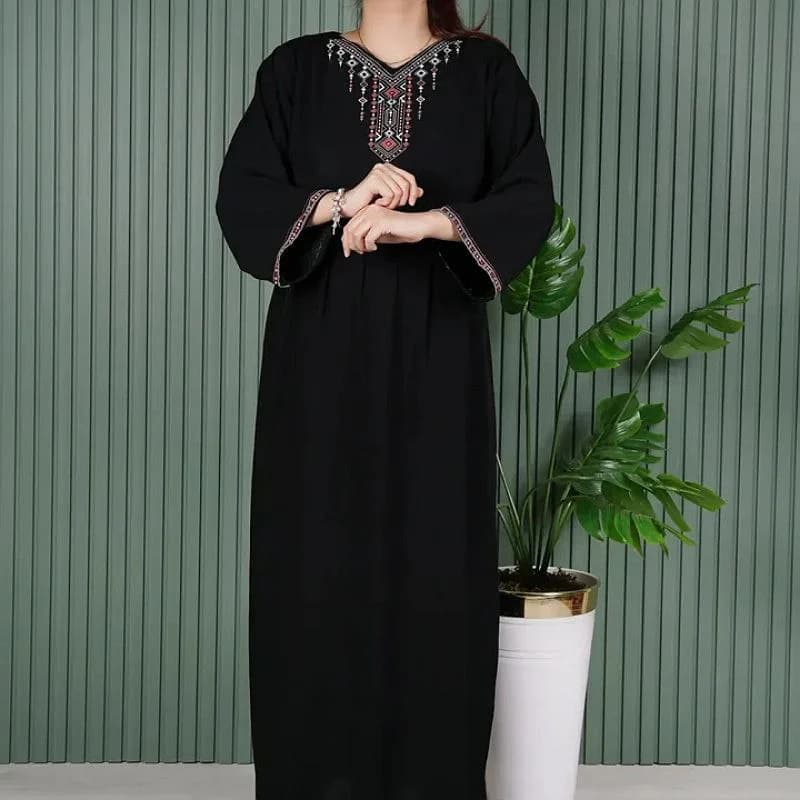 پیراهن ساحلی نخی چاپی سنتی طرح بابونه/کد2834 — تصویر ۴