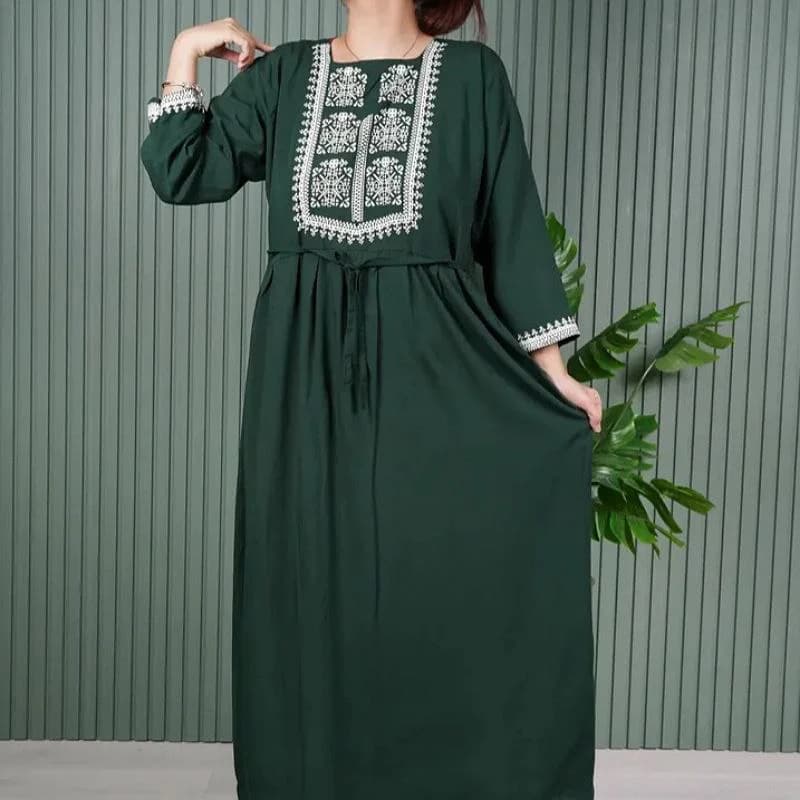 ساحلی مانتویی نخی چاپی طرح انورا _ کد2819 — تصویر ۴