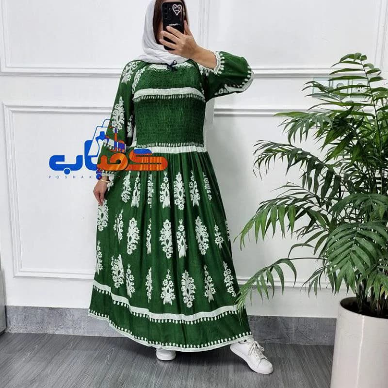 پیراهن ساحلی نخ اورجینال وارداتی هندی/کد2802 — تصویر ۴