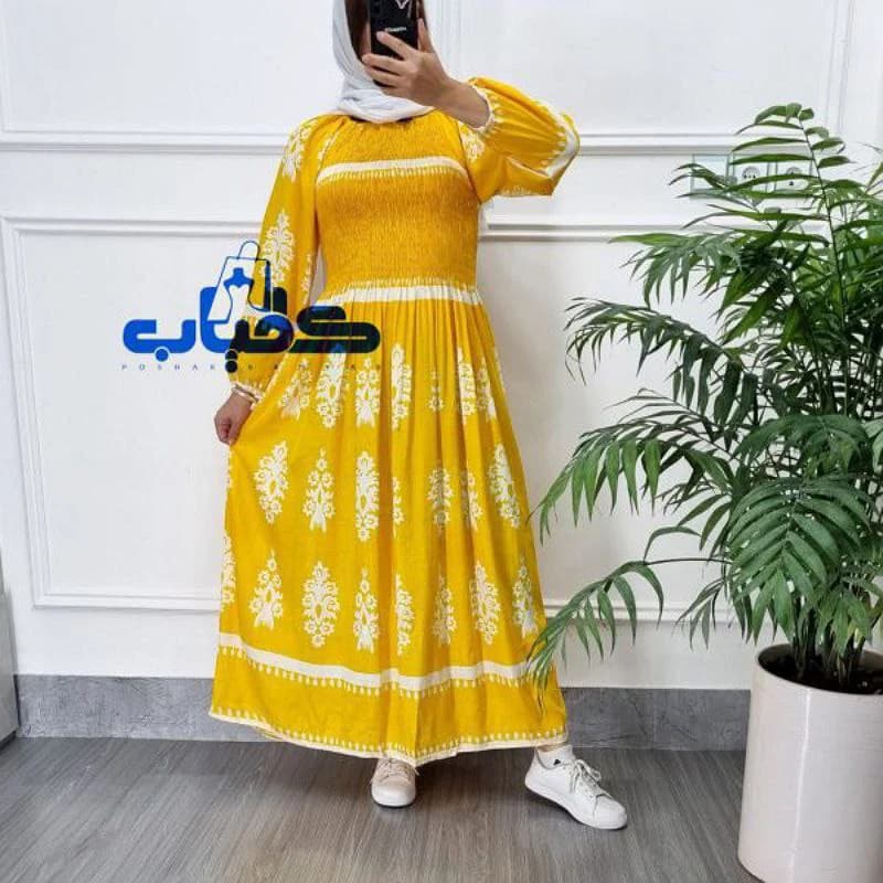 پیراهن ساحلی نخ اورجینال وارداتی هندی/کد2802