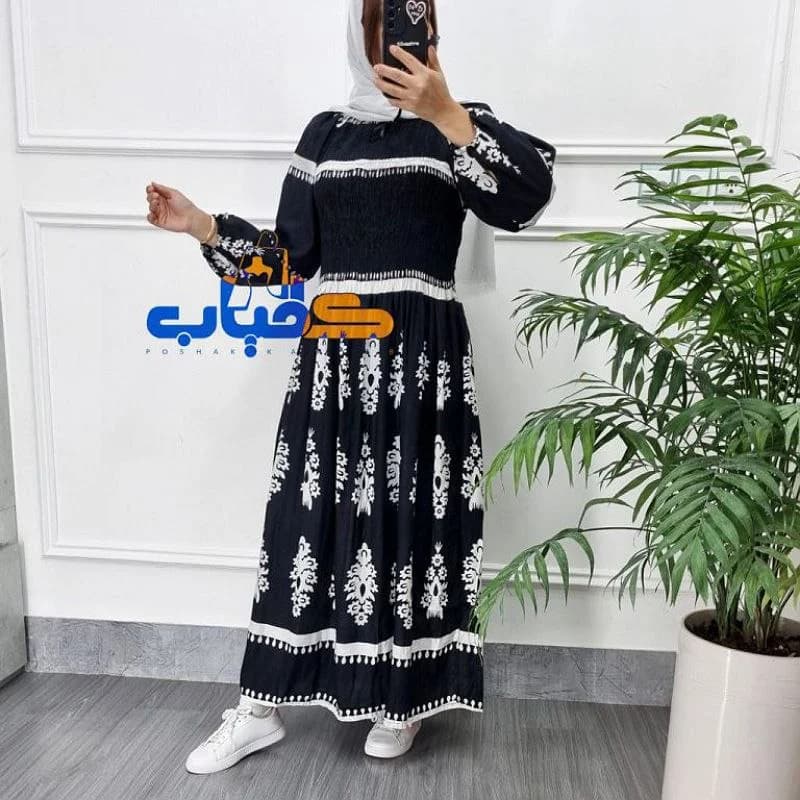 پیراهن ساحلی نخ اورجینال وارداتی هندی/کد2802 — تصویر ۳