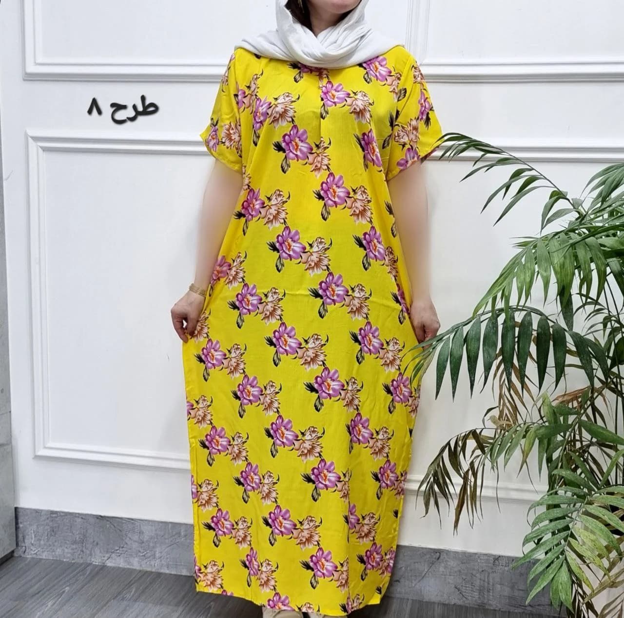 پیراهن ساحلی نخی خارجی یه استایل راحت وخانومانه/کد2778 (تخفیف ویژه روزمادر) — تصویر ۸