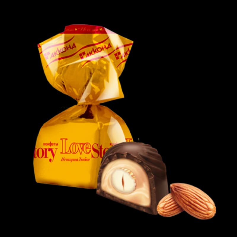 شکلات کادویی بادامی آکوند لاو استوری ۲۵۰ گرمی — تصویر ۲
