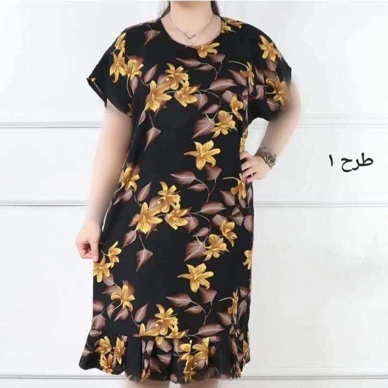 تونیک بلند نخی وارداتی طرحدار زنانه/کد2767 — تصویر ۲