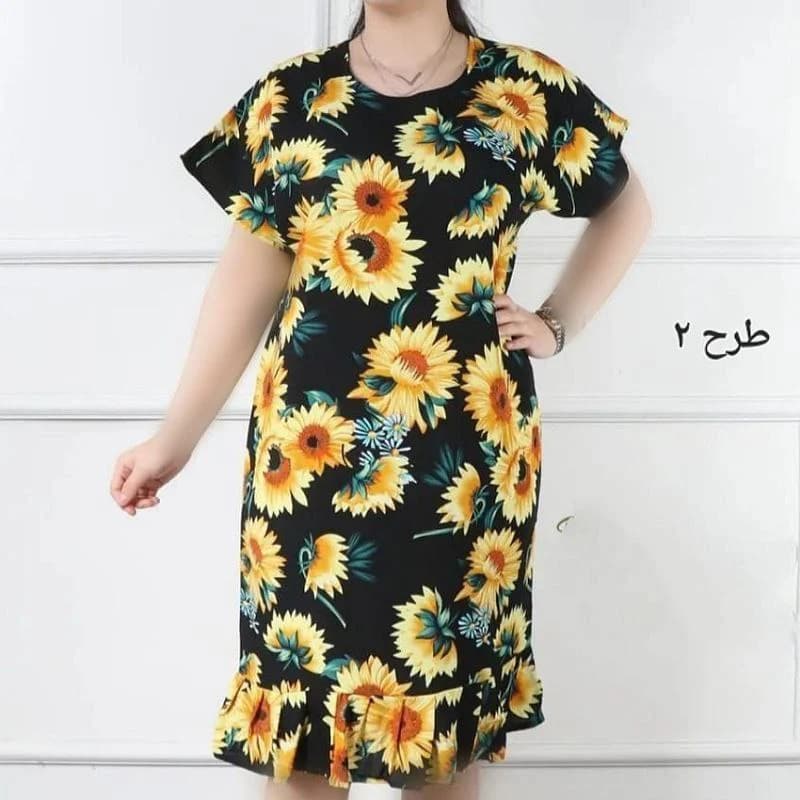 تونیک بلند نخی وارداتی طرحدار زنانه/کد2767 — تصویر ۳