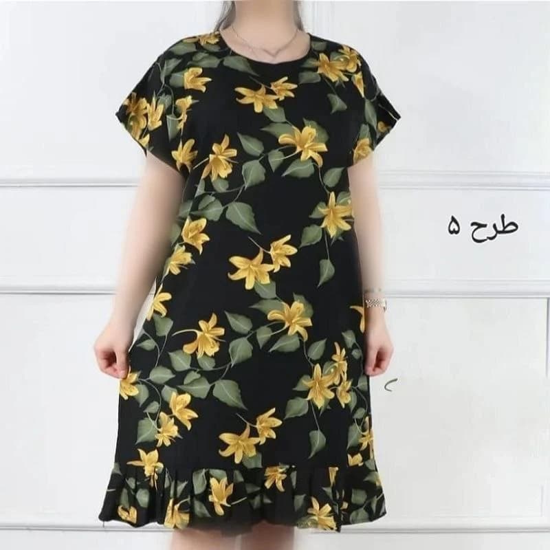 تونیک بلند نخی وارداتی طرحدار زنانه/کد2767 — تصویر ۶