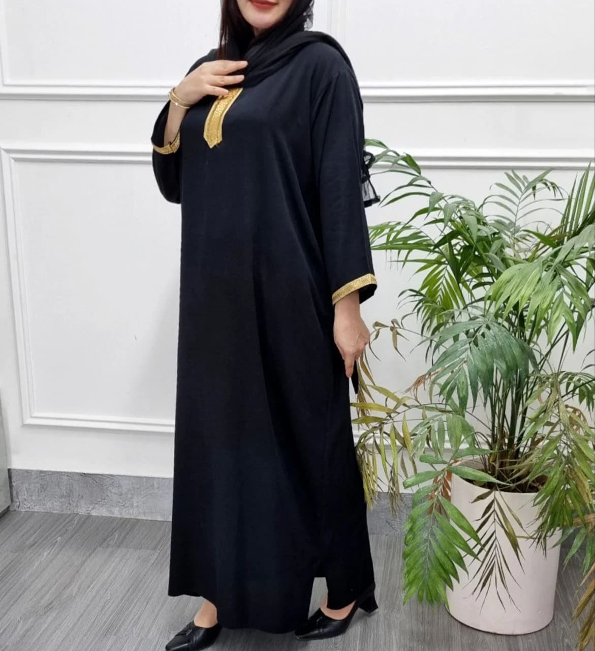 پیراهن ساحلی نخی طلاکوب قواره دار/کد2763