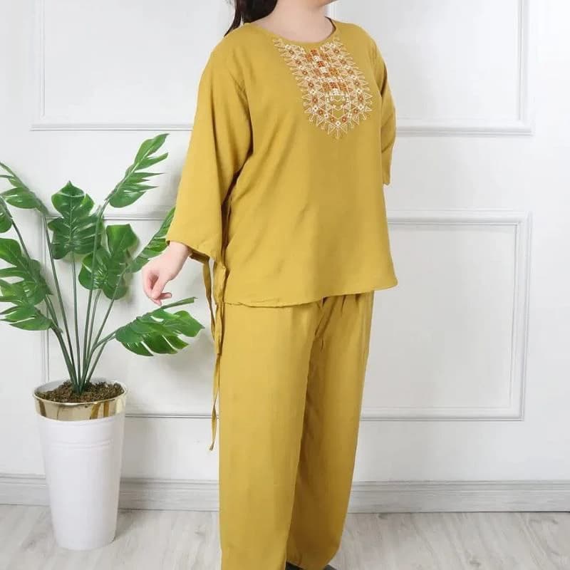 ست راحتی بلوزشلوار خانگی طرح آیدا/کد2764 — تصویر ۷