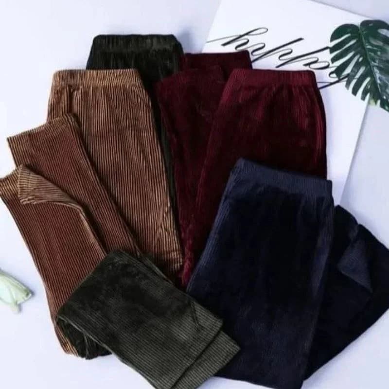 شلوارمخمل کبریتی گرم بالا وارداتی/کد2761 — تصویر ۸