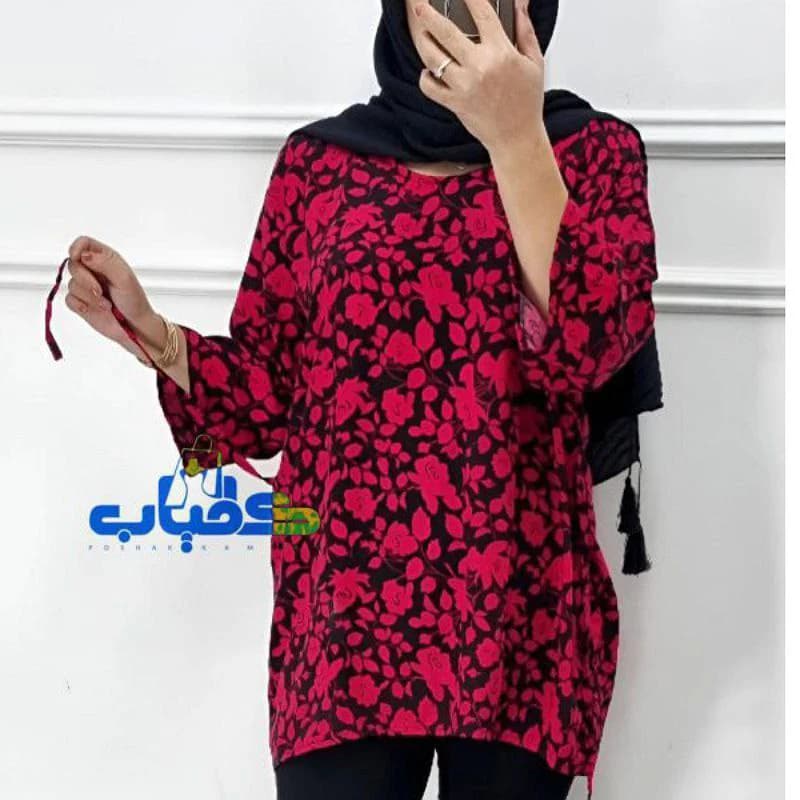 تونیک نخی گلدار زنانه الهه/کد2759 — تصویر ۵