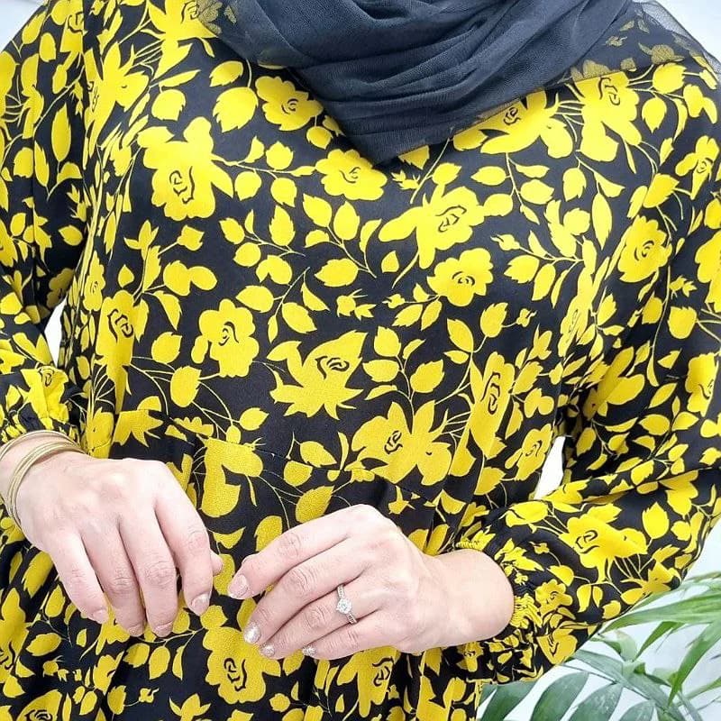 استایل شیک وراحت باپیراهن ساحلی نخی گل مریم/کد2754 — تصویر ۷