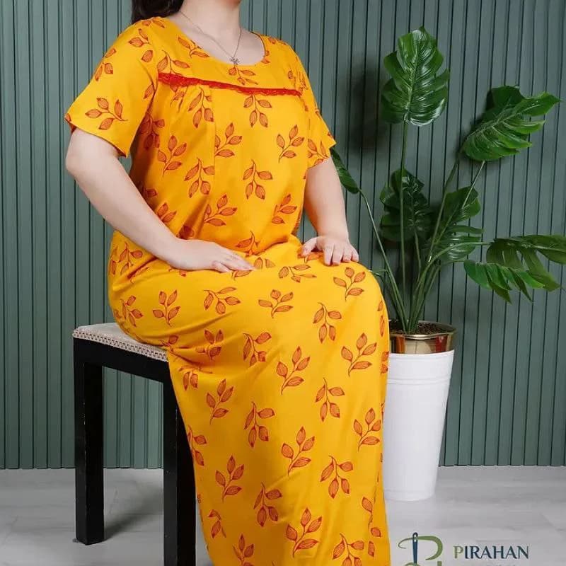 استایل شیک باپیراهن ساحلی نخی گلدارهندی/کد2731 — تصویر ۲