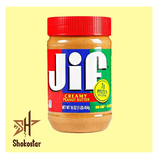 کره بادام زمینی جیف کرمی (قرمز) jif