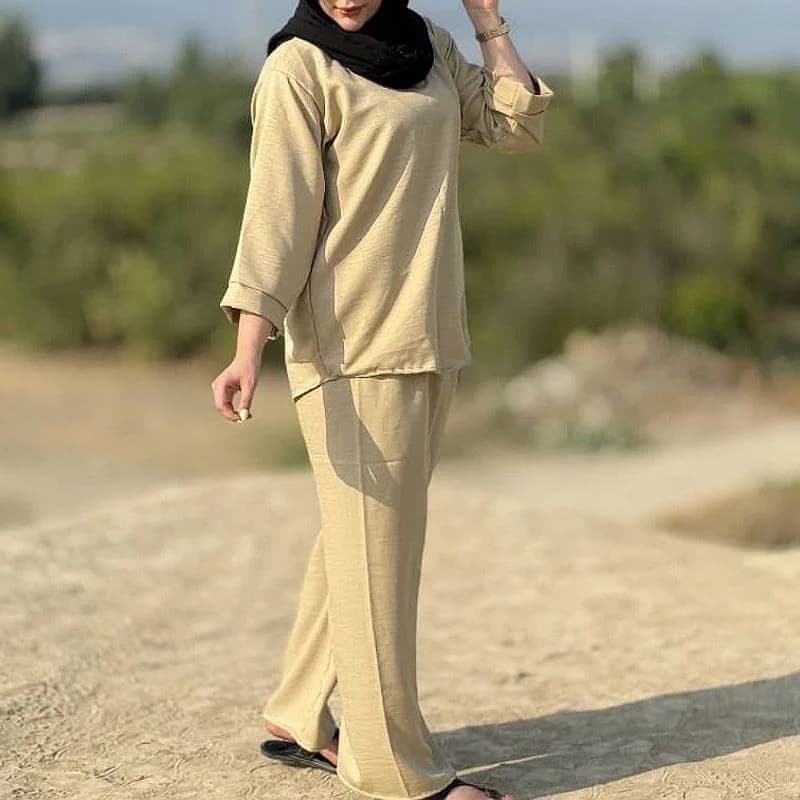 ست بلوزشلوارلاکچری زنانه صوفیا/کد2712 — تصویر ۴