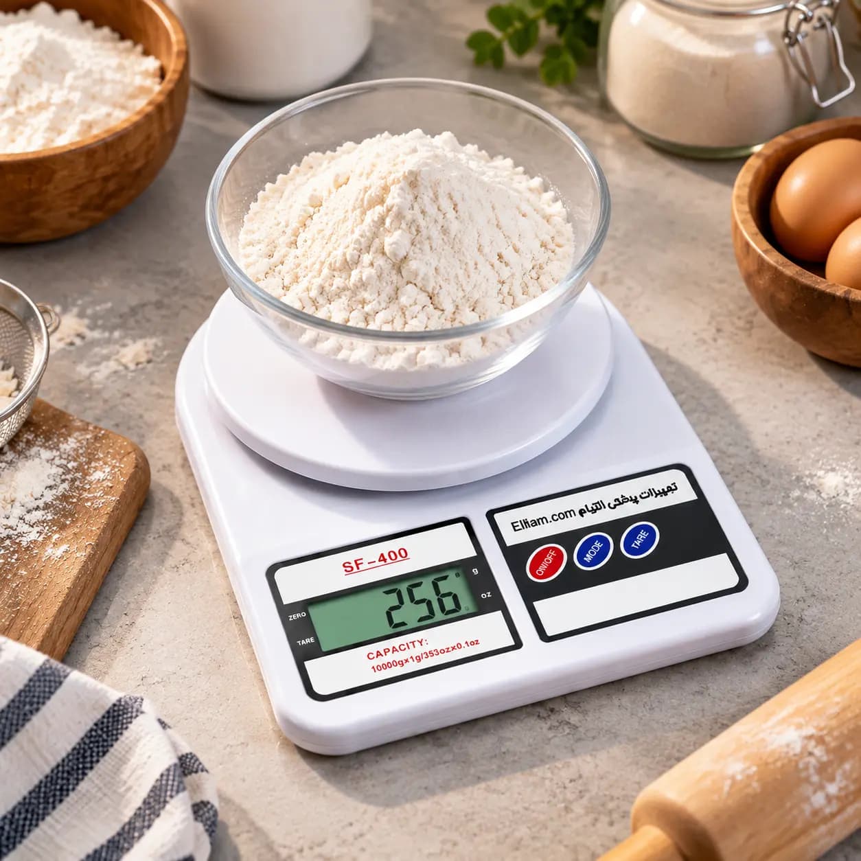 ترازو دیجیتال آشپزخانه SF-400 — تصویر ۸
