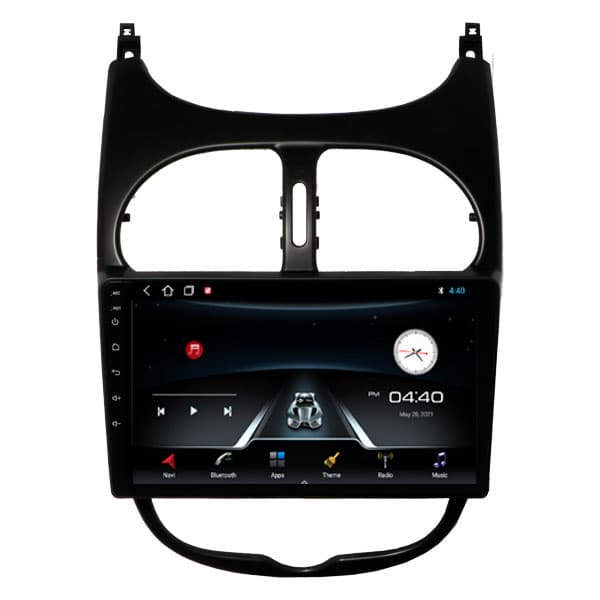 مانیتور اندورید پژو 206 برند فلای دی وای تی Peugeot 206 Flydyt