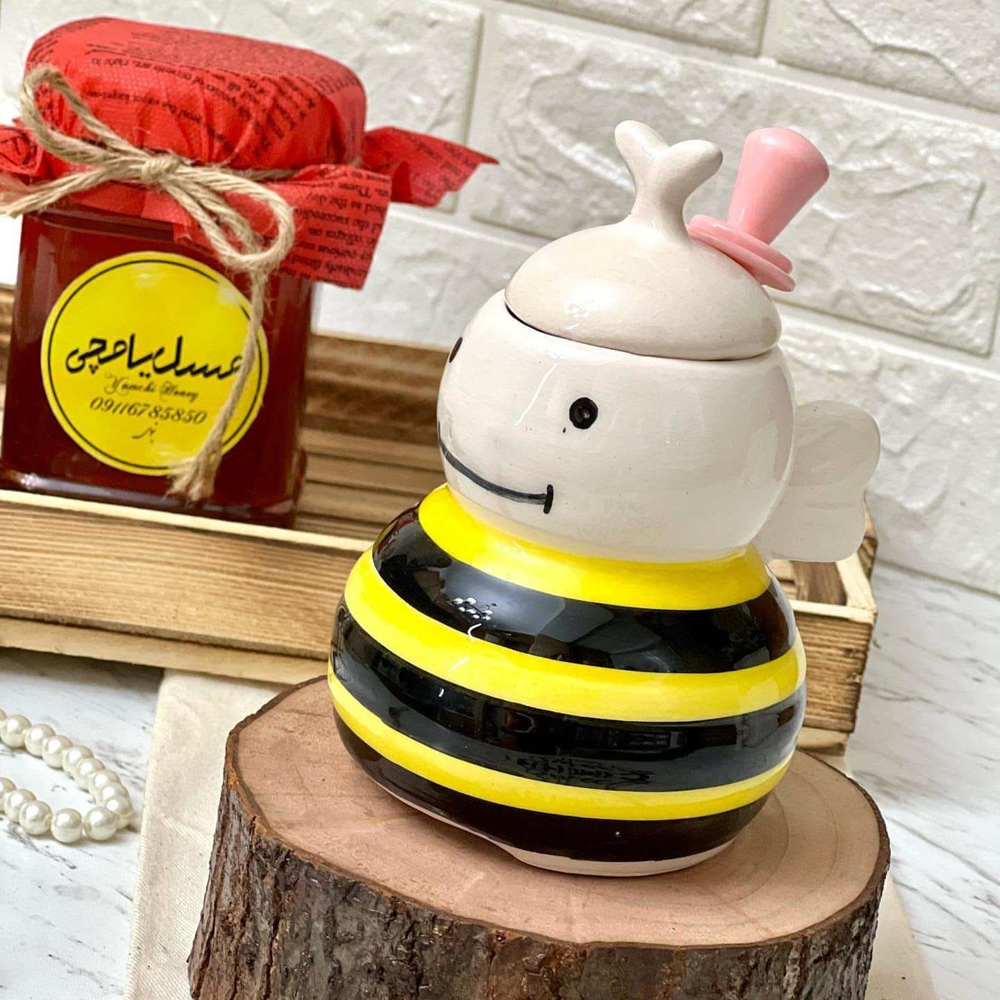 عسل خوری طرح زنبوری رنگی — تصویر ۲