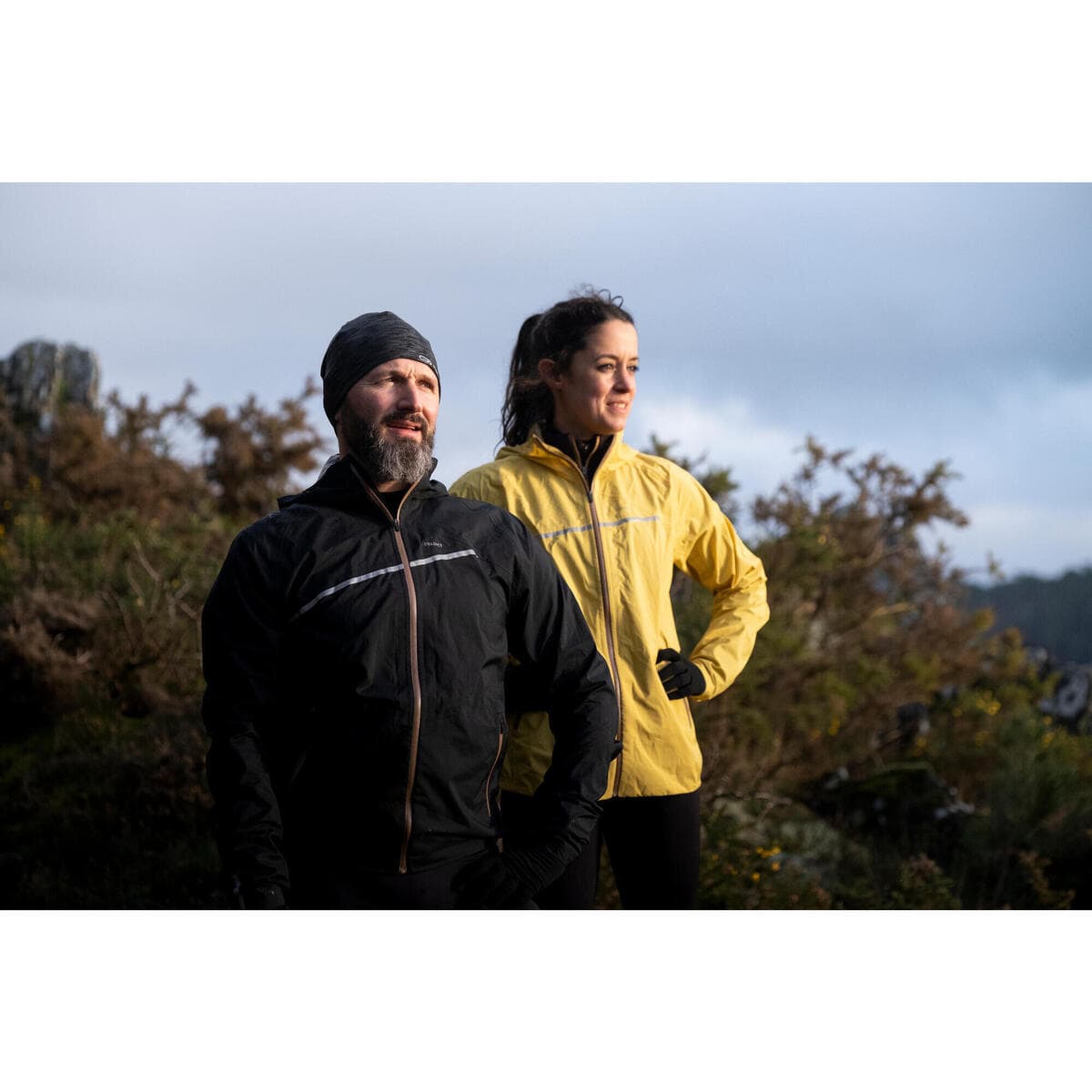 کاپشن مردانه ضد آب رانینگ کیپران – Running/Trail Running – مشکی – Kiprun Run 500 Rain — تصویر ۷