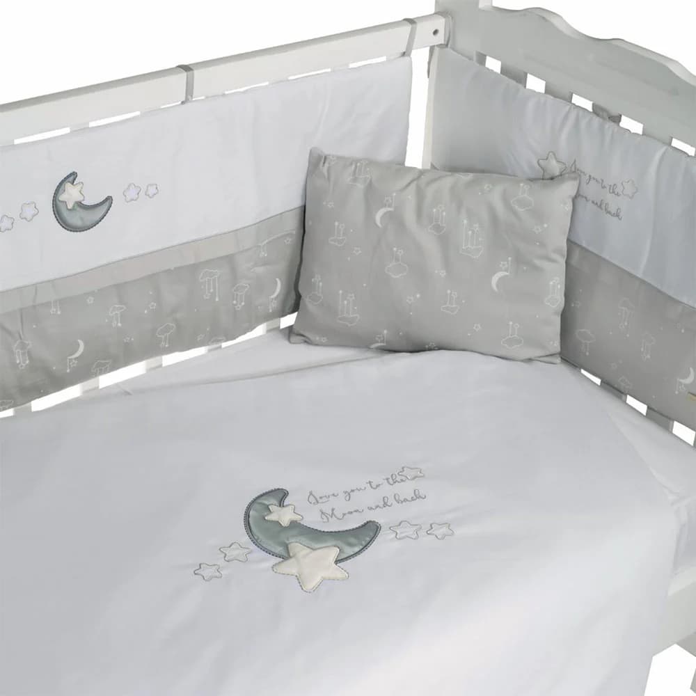 سرویس روتختی 7 تکه نوزاد ایس ایز مدل Silver Moon — تصویر ۲