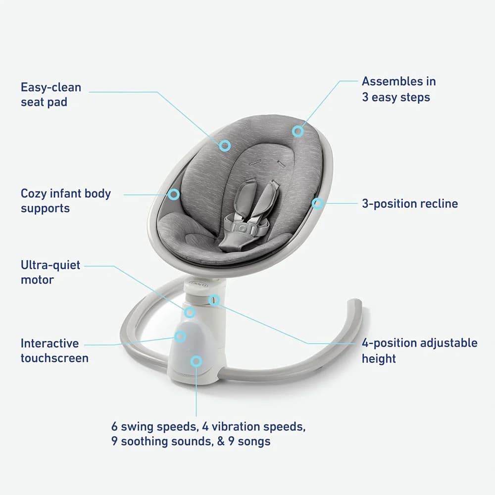 تاب برقی گراکو Graco مدل Soothe ‘n Sway Bluetooth 3in1 — تصویر ۶