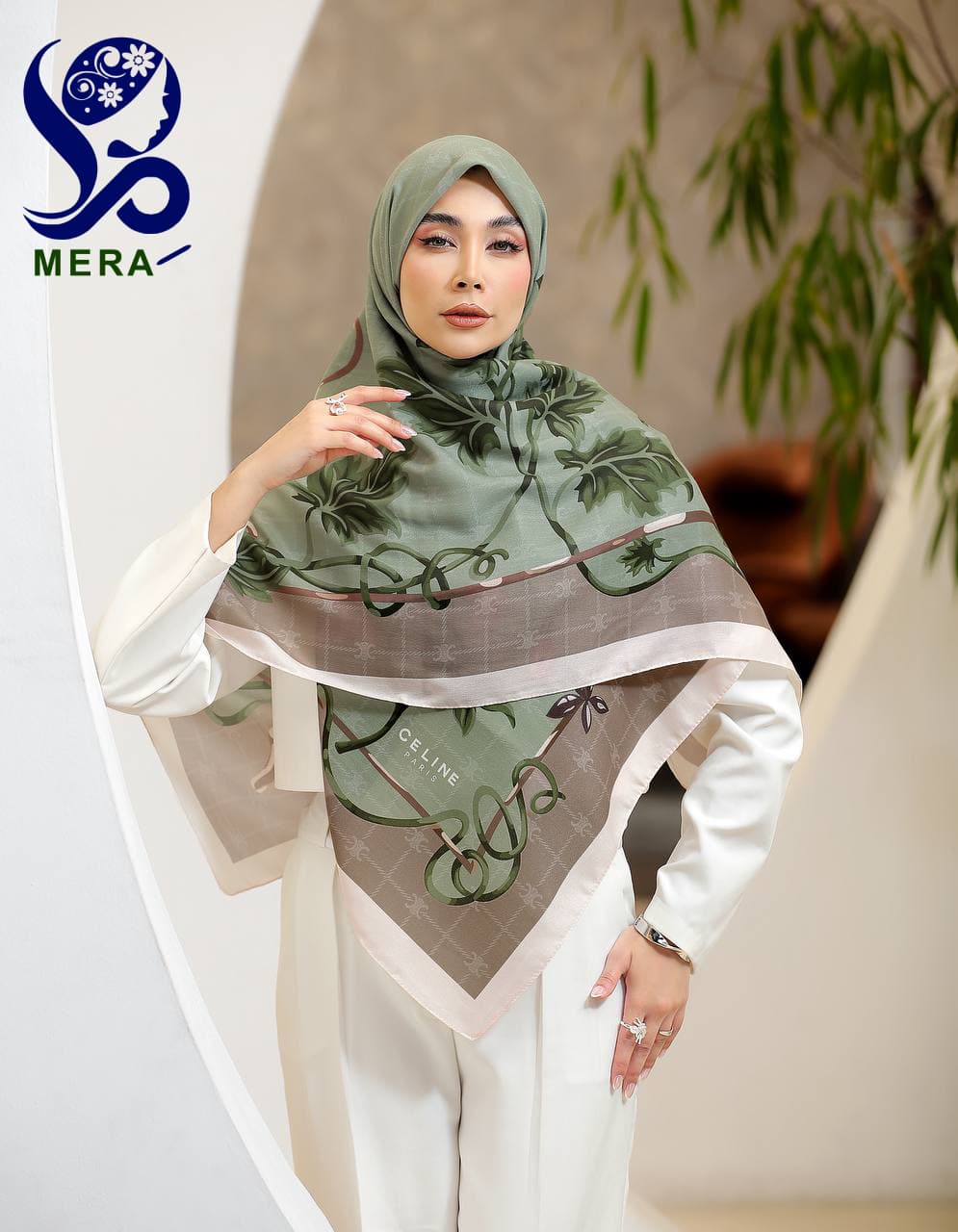 روسری گل دار سلین (199) — تصویر ۵