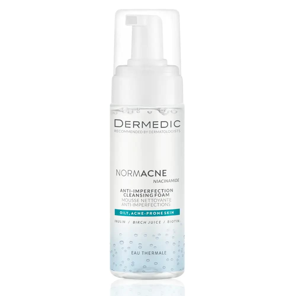 فوم شوینده نیاسینامد پوست چرب و مختلط NORMACNE درمدیک Dermedic