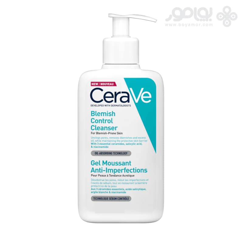 ژل شستشوی ضد لک سراوی مدل BLEMISH CONTROL حجم 236 میل — تصویر ۲