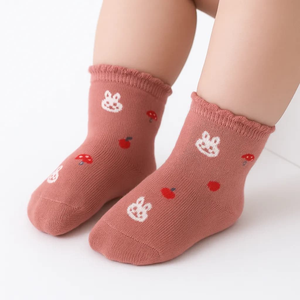 جوراب نیم ساق بچگانه tini bear – طرح 2