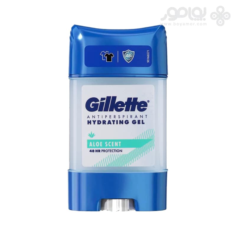 دئودورانت ژله ای ژیلت مدل HYDRATING ALOE SCENT حجم 70 میل — تصویر ۲