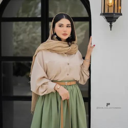 دامن چیندار سامر — تصویر ۲