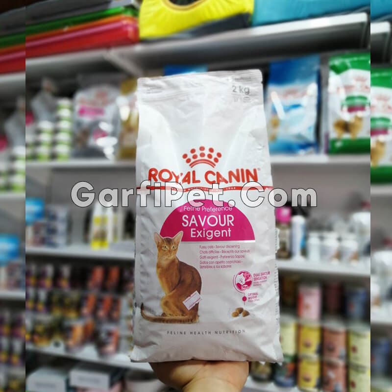 غذای خشک گربه حساس و بد غذا «رویال کنین» مدل Savour Exigent (2 کیلوگرم) — تصویر ۲